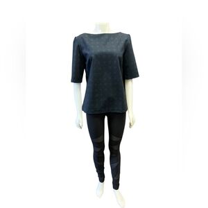 Massimo Fabro Shirt EUC Plaid Green/Navy Size Large